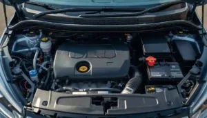 Modern car engine bay flex fuel sensors