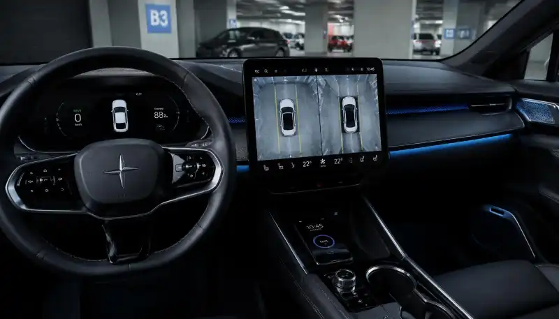  Tata Nexon EV 360 degree surround camera and digital dashboard display