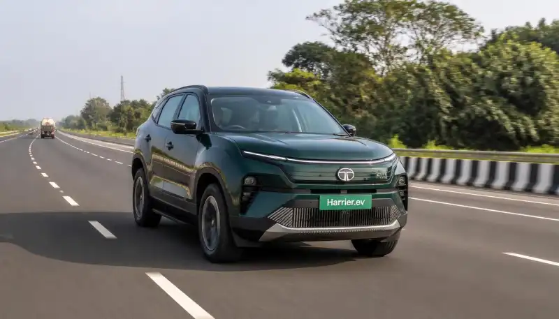 Tata Harrier EV highway ride quality and high-speed stability on Indian roads