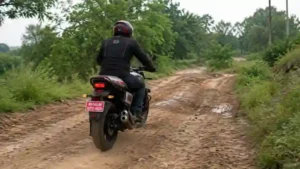 Triumph Tracker off road suspension test