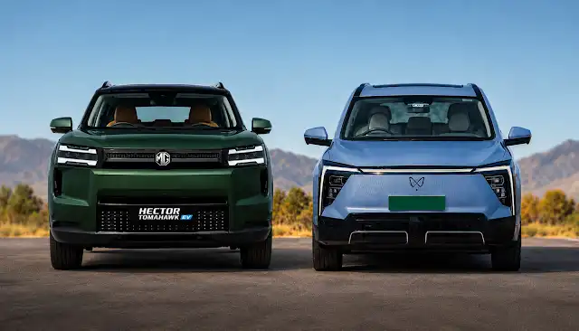 MG Hector Tomahawk EV vs Mahindra XEV 9S