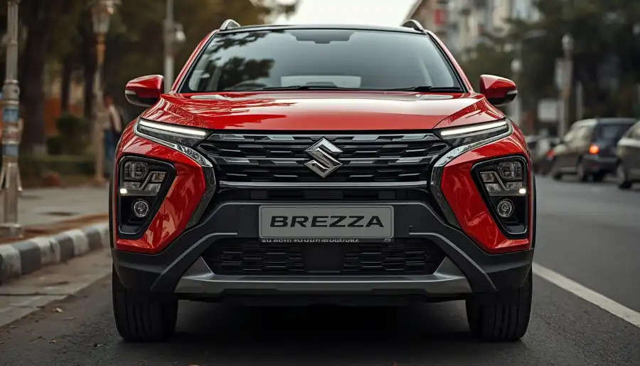 Maruti Brezza 1.0L Turbo vs 1.5L SUV on Indian street