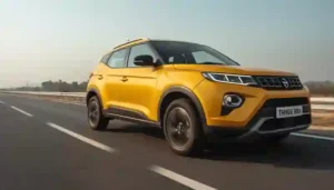 Mahindra XUV 3XO compact SUV on Indian highway