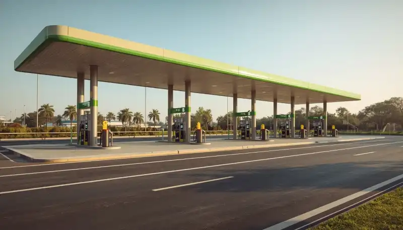 CNG pumps and EV chargers in India