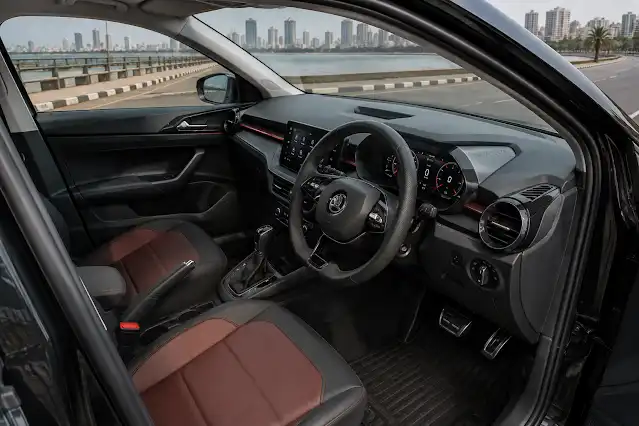 Skoda Slavia Monte Carlo Review sporty interior