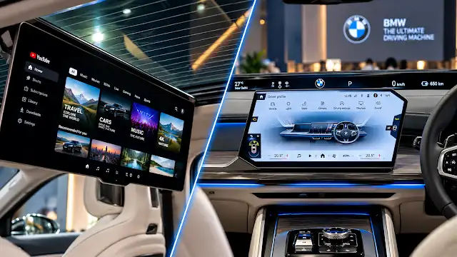 BMW 7 Series curved screen and 8K display