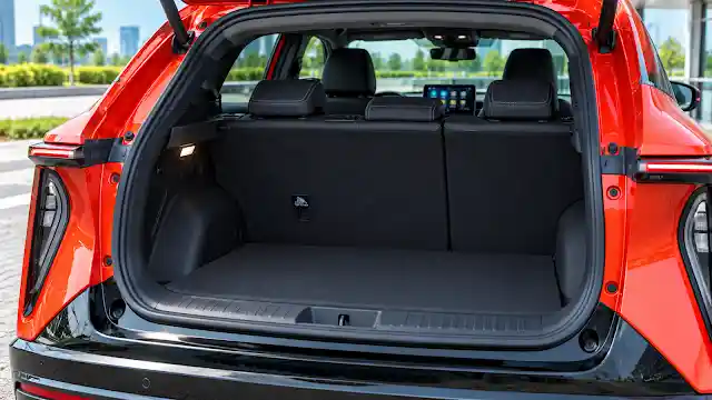 VinFast VF7 537 litres deep luggage boot space compartment
