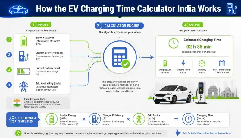 EV Charging Time Calculator India