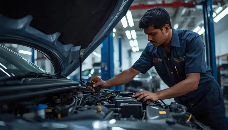 car buying guide India: Car dealership accessory inspection and warranty check